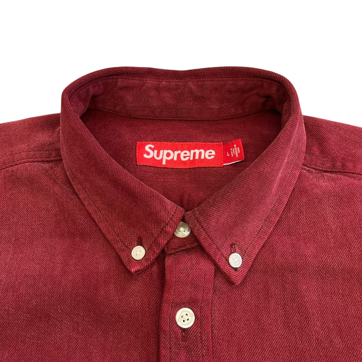 Supreme 25AWApplique Denim Shirtボタンダウンシャツ 古着・中古-9枚目のアイテム画像