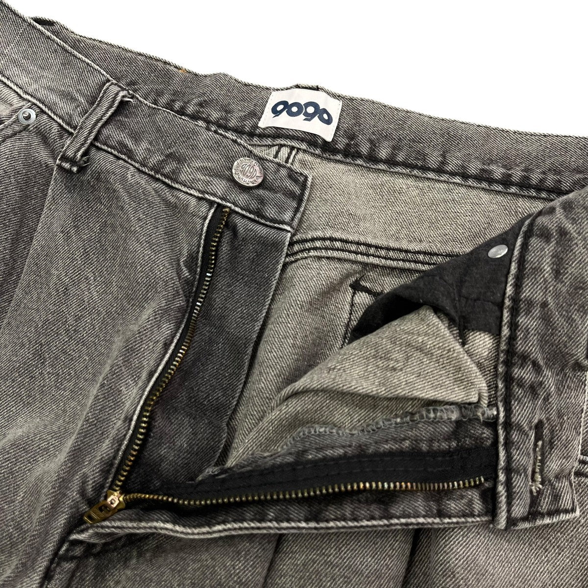 9090 King Logo Vintage Like DenimデニムパンツNN1420 古着・中古-3枚目のアイテム画像