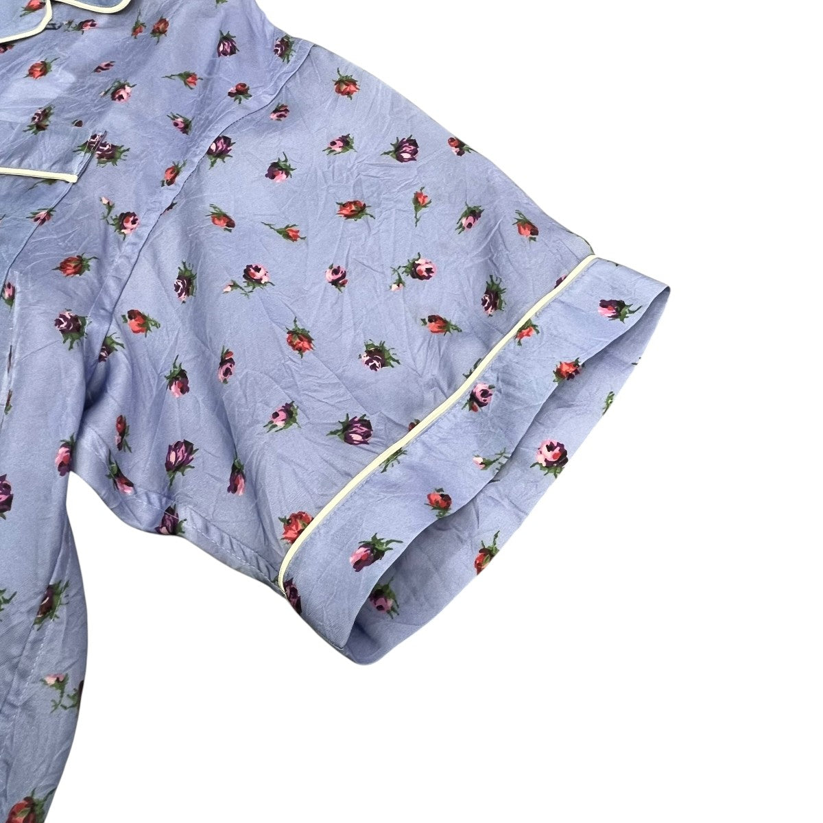 JANE SMITH 25SSCUPRO FLOWER PRINT PIPING OPEN COLLAR SHIRTS半袖シャツ25SSH #808L 古着・中古-4枚目のアイテム画像