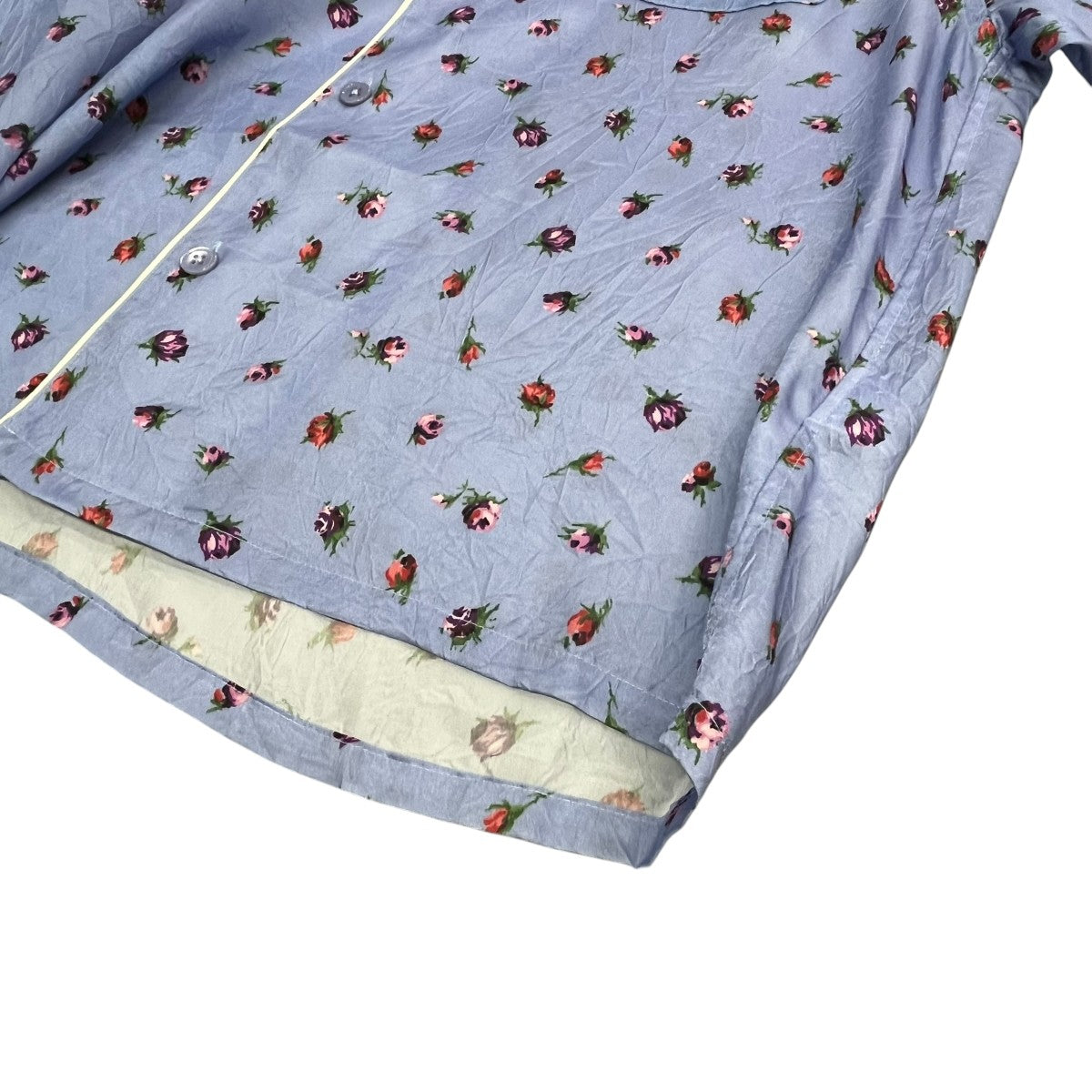 JANE SMITH 25SSCUPRO FLOWER PRINT PIPING OPEN COLLAR SHIRTS半袖シャツ25SSH #808L 古着・中古-5枚目のアイテム画像
