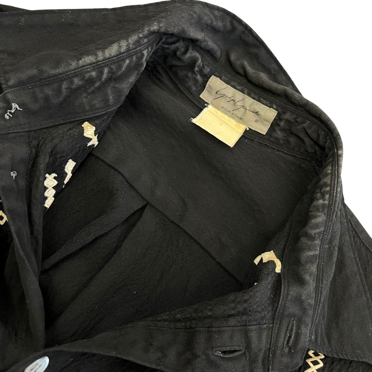 Yohji Yamamoto pour homme 89AWロングシャツ 古着・中古-7枚目のアイテム画像