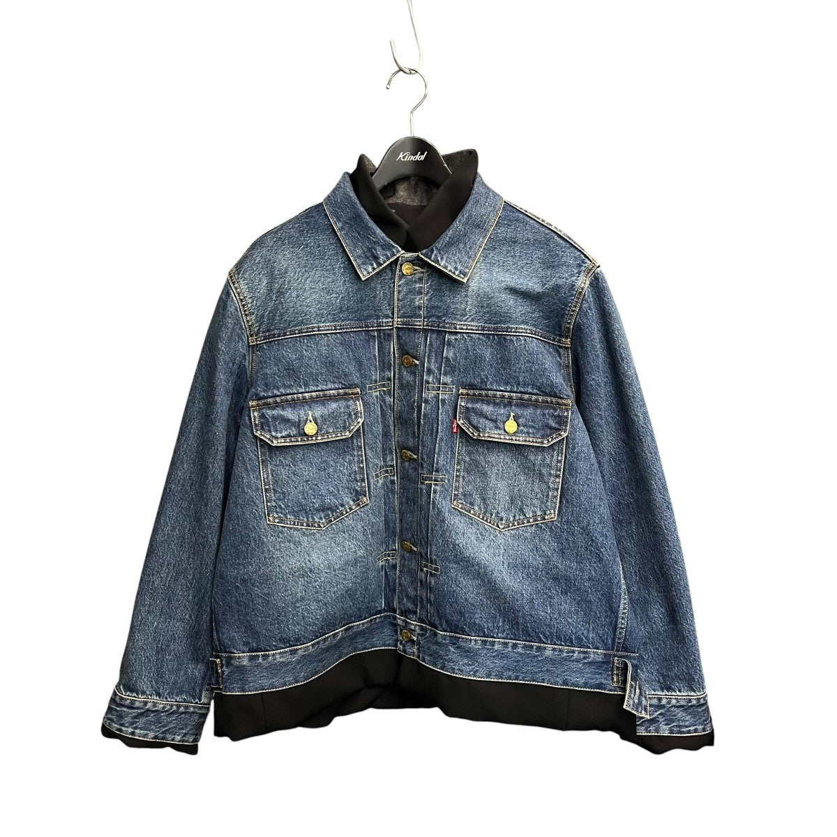 sacai×LEVI’S 25SSDENIM X MATELASSE TWILL REVERSIBLE BLOUSONリバーシブルデニムジャケット25-03706M 古着・中古-1枚目のアイテム画像