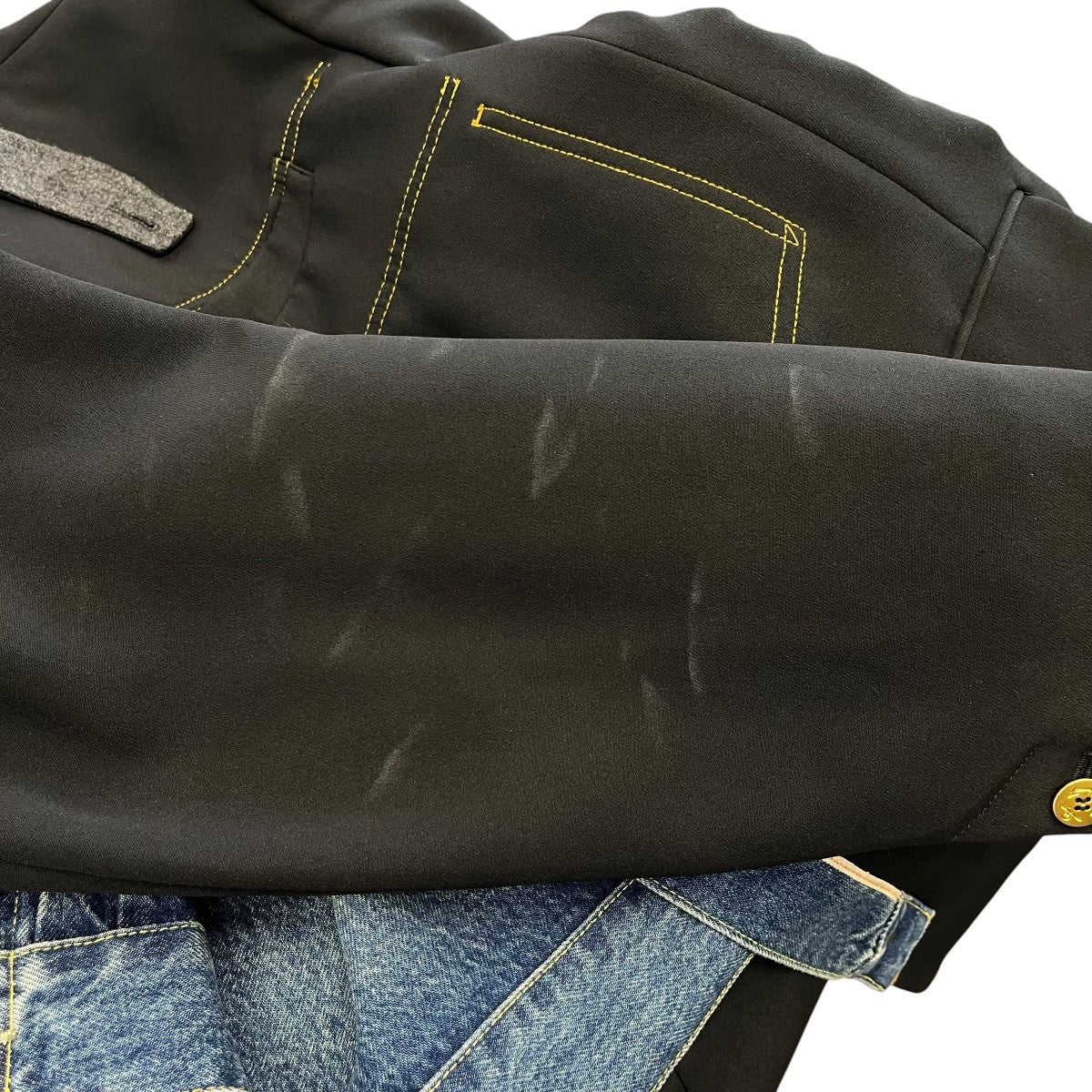 sacai×LEVI’S 25SSDENIM X MATELASSE TWILL REVERSIBLE BLOUSONリバーシブルデニムジャケット25-03706M 古着・中古-10枚目のアイテム画像