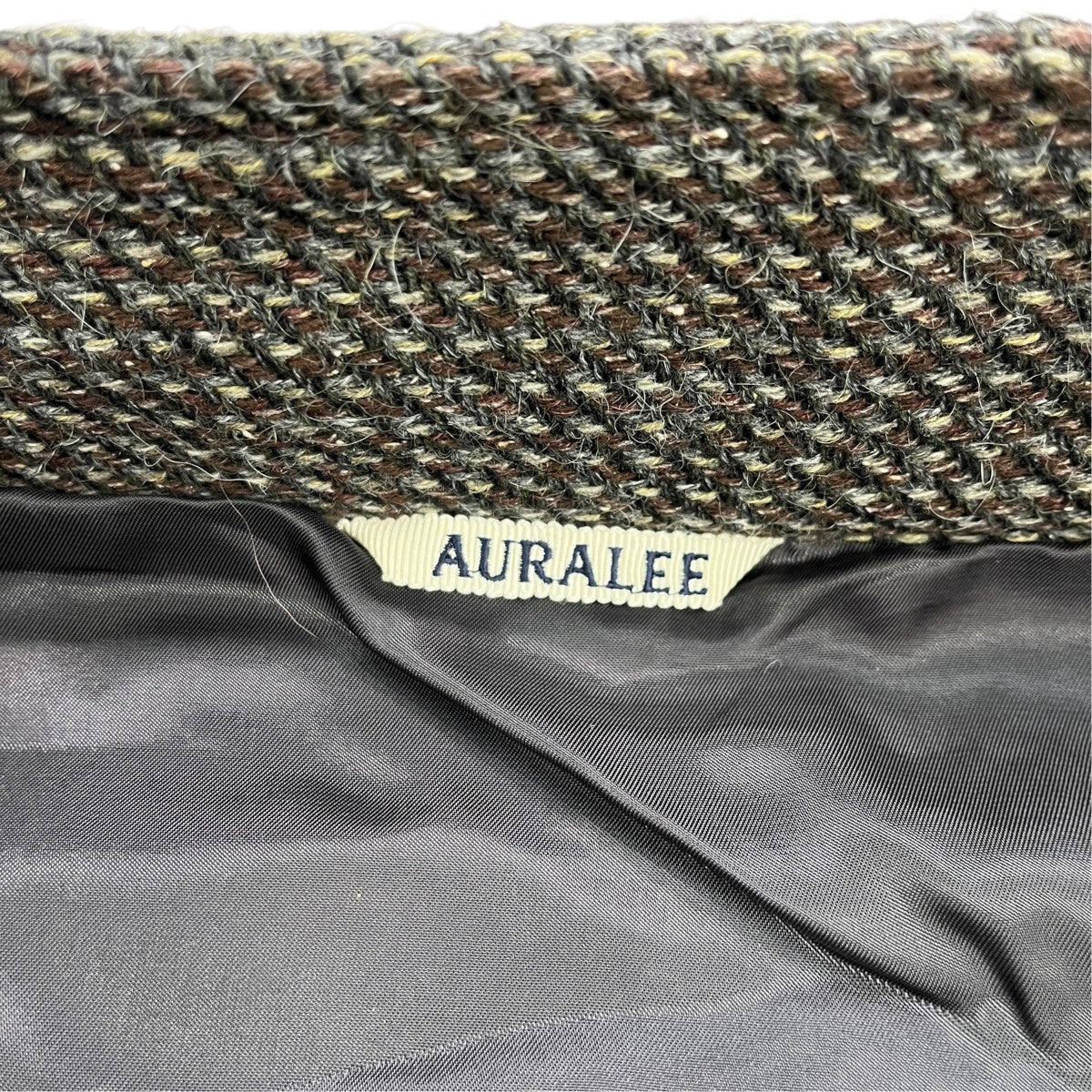 AURALEE 25AWALPACA WOOL SILK TWEED ZIP BLOUSONスイングトップA25AB03LS 古着・中古-4枚目のアイテム画像