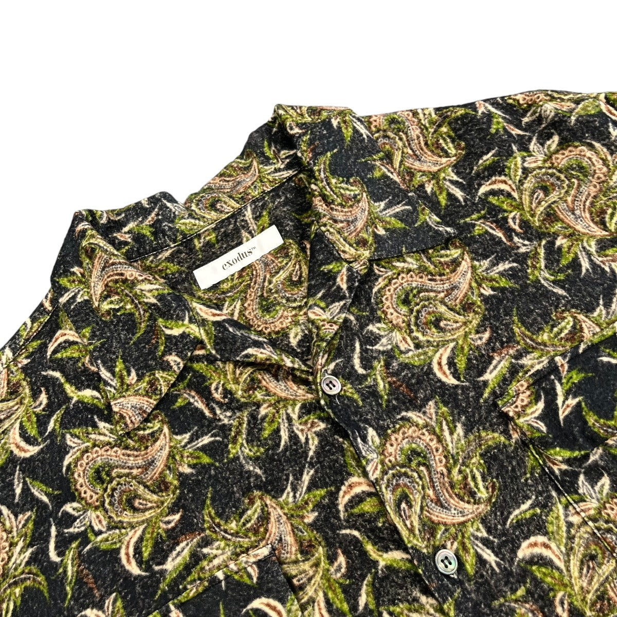 exodus 25AWBUDS PAISLEY OPEN COLLAR SHIRT25AW-SHLS-04 古着・中古-3枚目のアイテム画像
