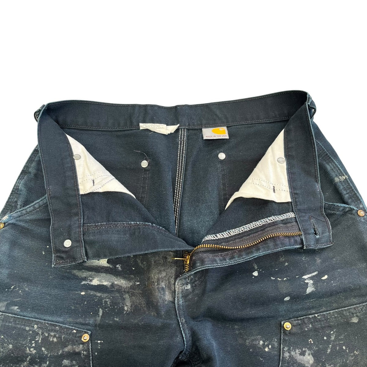 CarHartt USA製 90S ダブルニーワークパンツB01 BLK 古着・中古-3枚目のアイテム画像