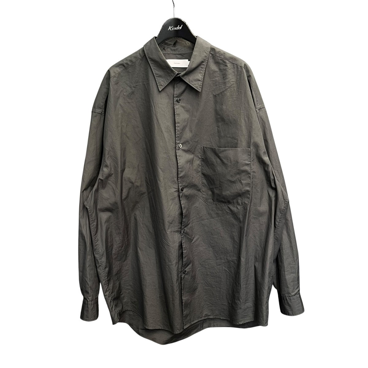 Graphpaper Broad Oversized L S Regular Collar ShirtロングシャツGM211-50110B 古着・中古-1枚目のアイテム画像