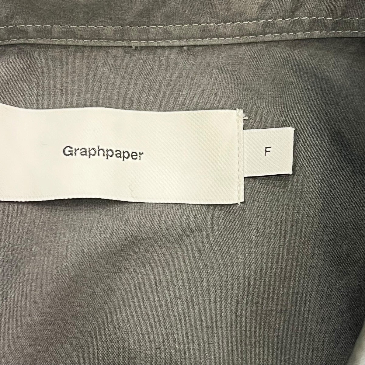 Graphpaper Broad Oversized L S Regular Collar ShirtロングシャツGM211-50110B 古着・中古-7枚目のアイテム画像