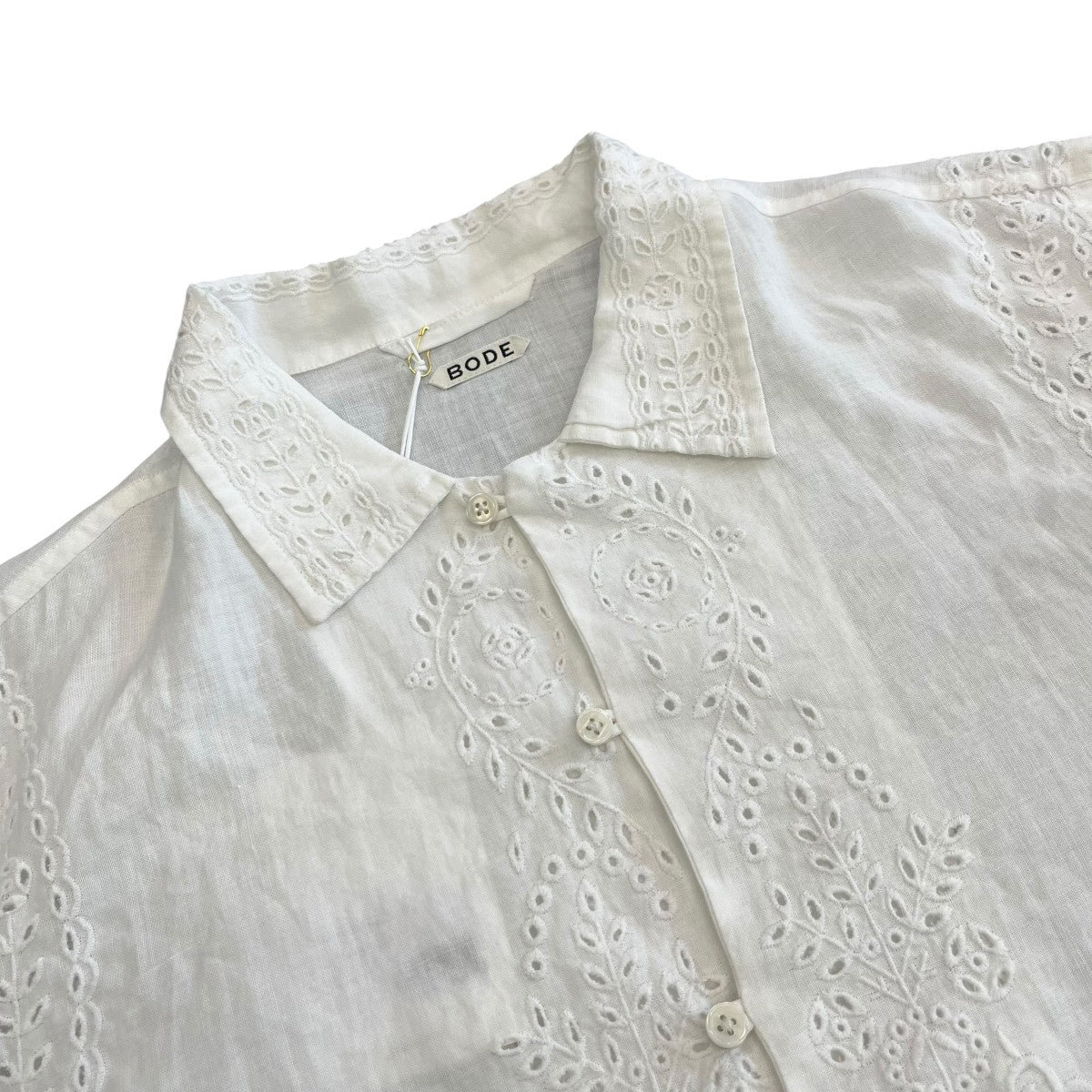 BODE 25SSBelvoir shirtロングシャツMRS25SH039 古着・中古-3枚目のアイテム画像