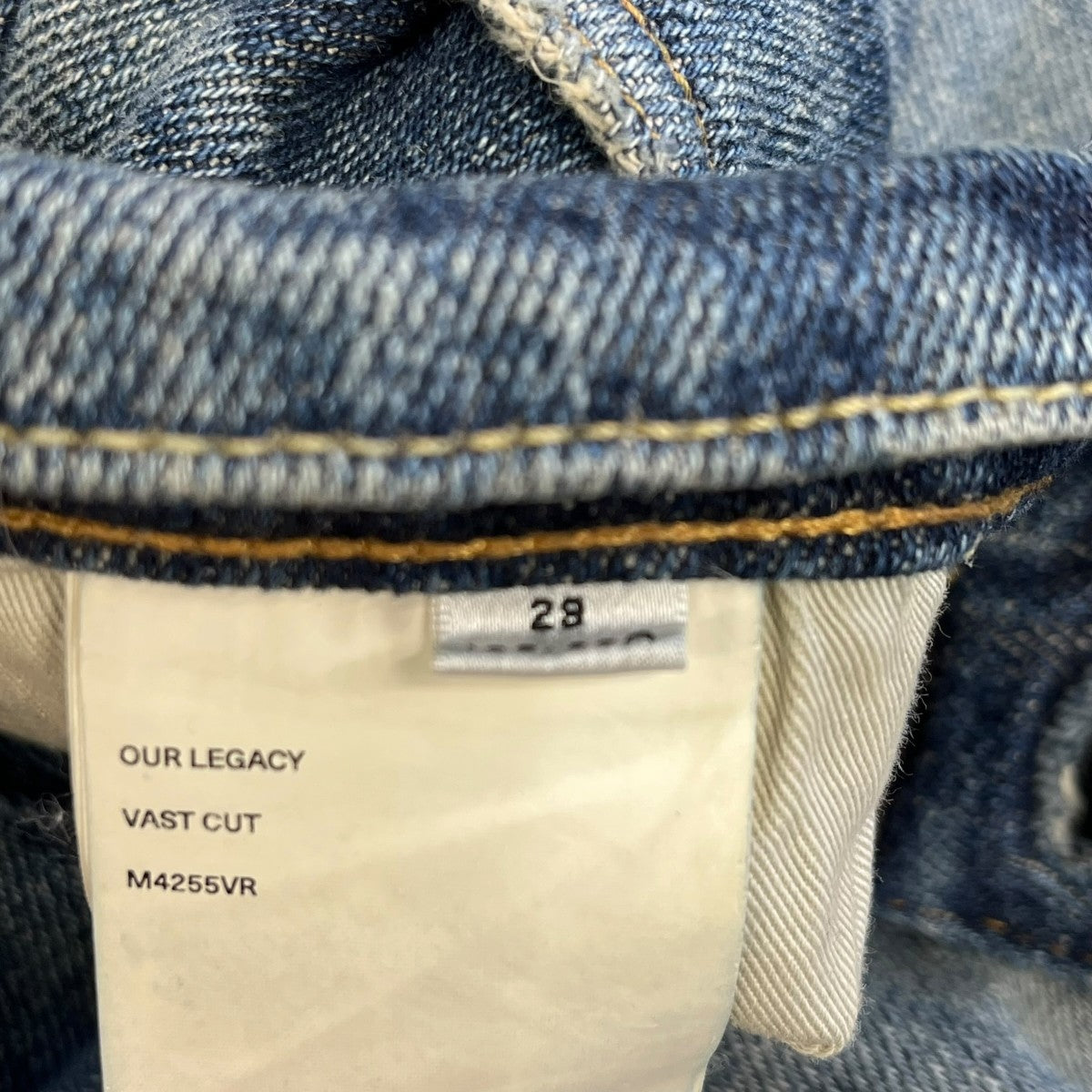OUR LEGACY 25AWVast CutデニムパンツM4255VR 古着・中古-6枚目のアイテム画像