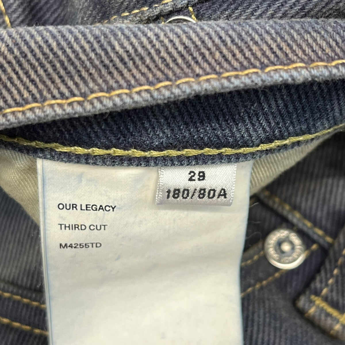 OUR LEGACY THIRD CUTデニムパンツM4255TD 古着・中古-6枚目のアイテム画像