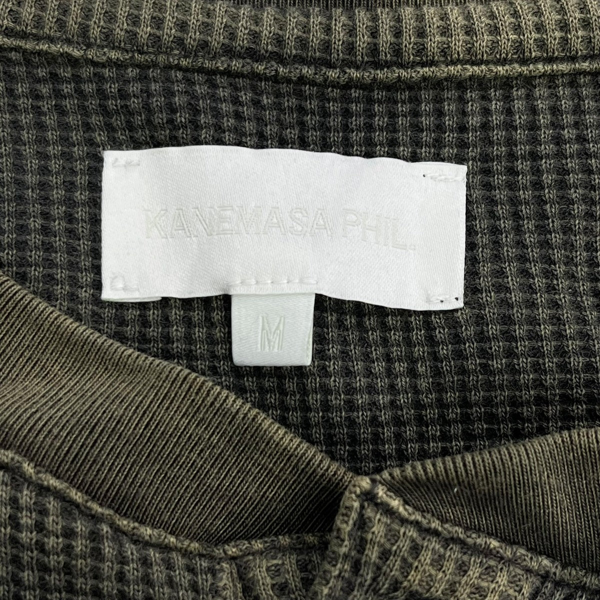 18G Garment Dye WaffleサーマルカットソーKM25A-012