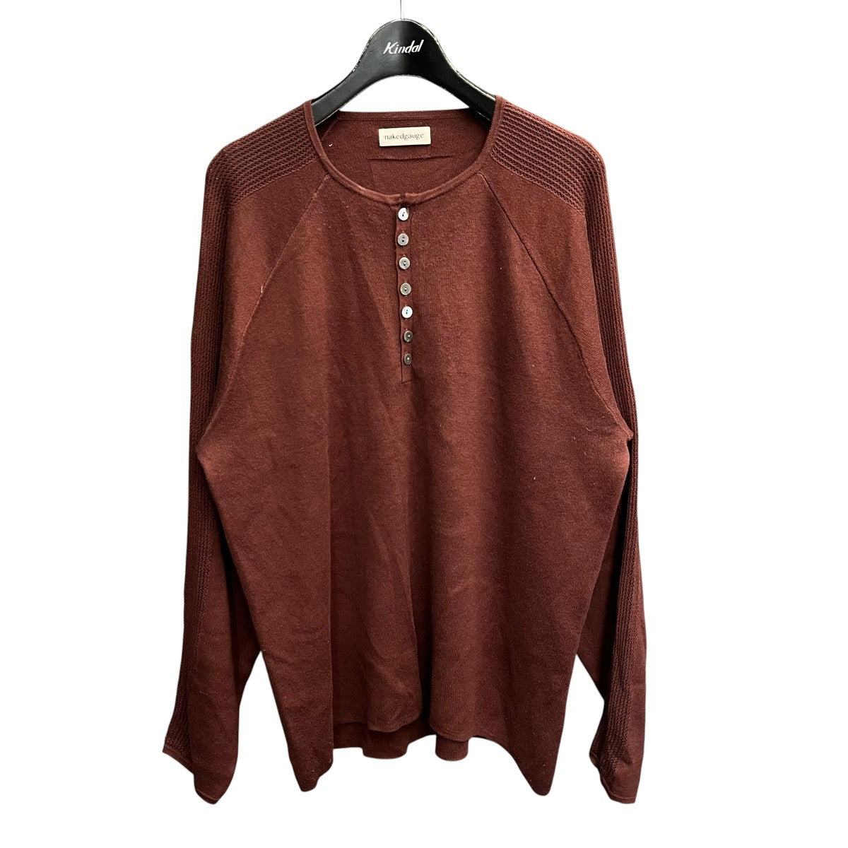 GLEANER SHIRTヘンリーネックカットソーN0029