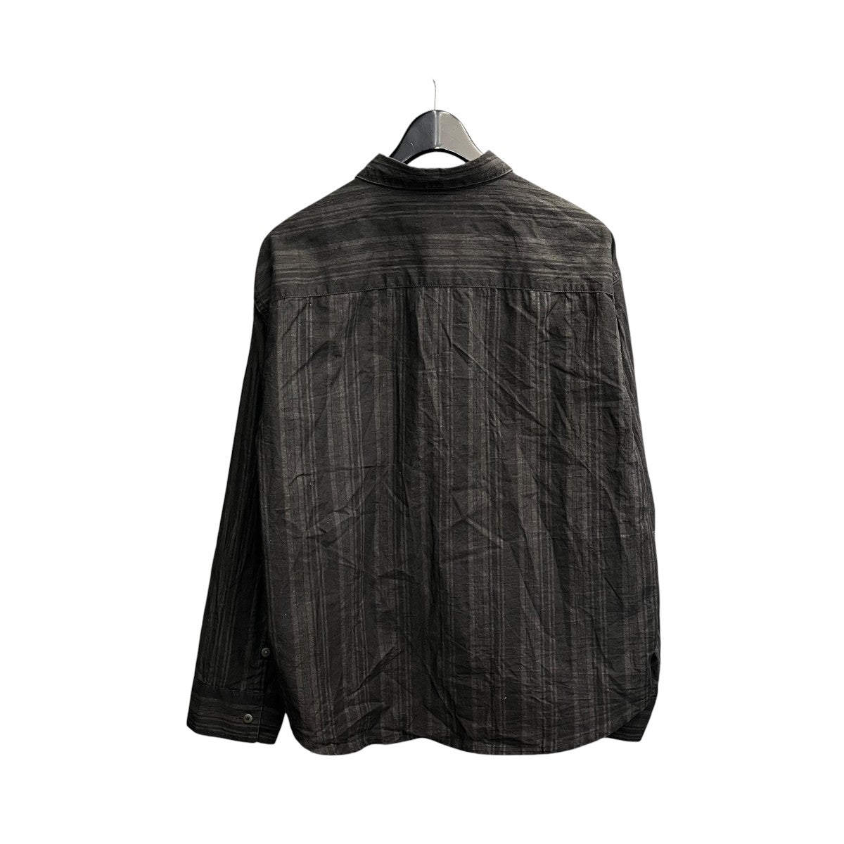 nakedgauge MADRAS STRIPE SHIRT LSストライプシャツN0036 古着・中古-2枚目のアイテム画像