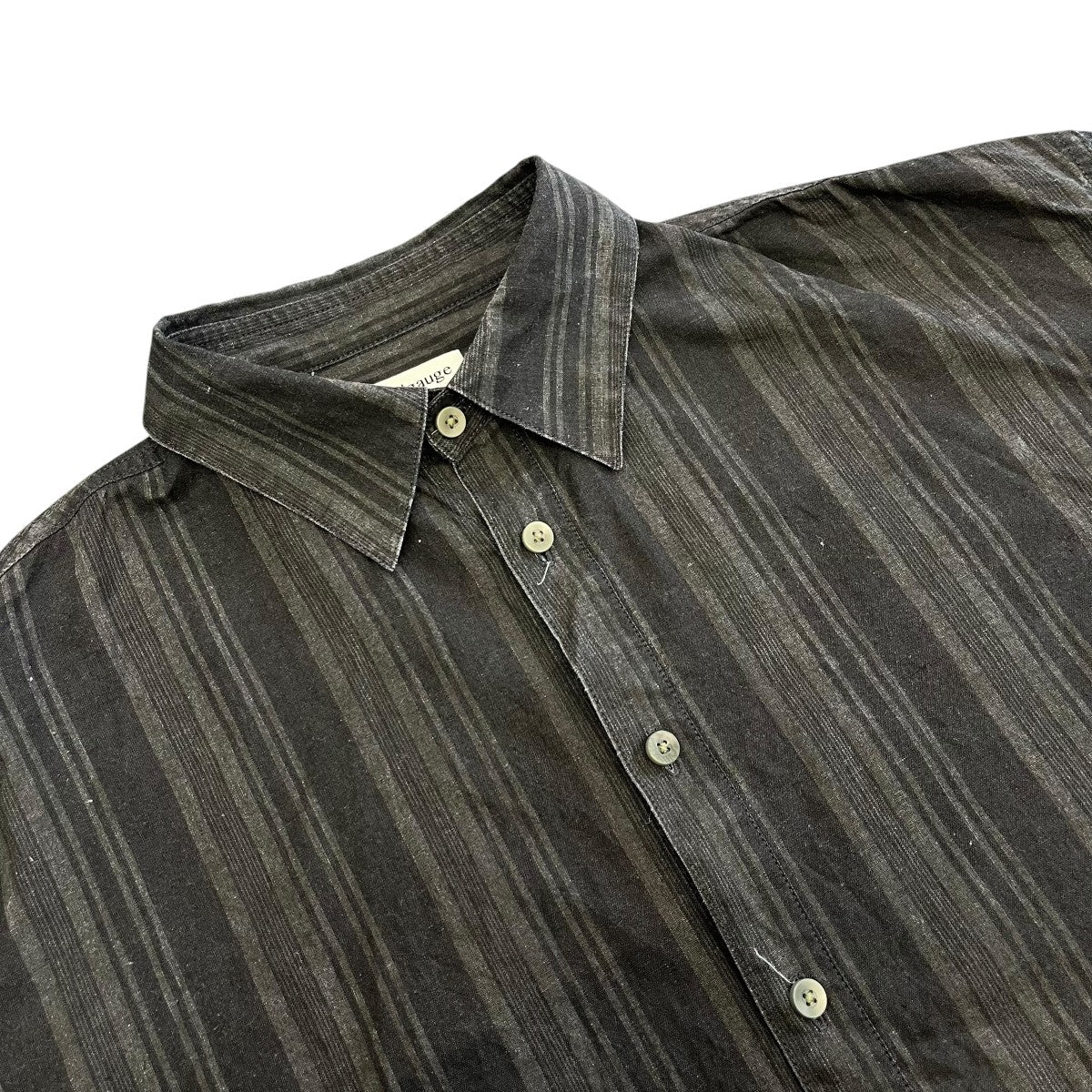 nakedgauge MADRAS STRIPE SHIRT LSストライプシャツN0036 古着・中古-3枚目のアイテム画像