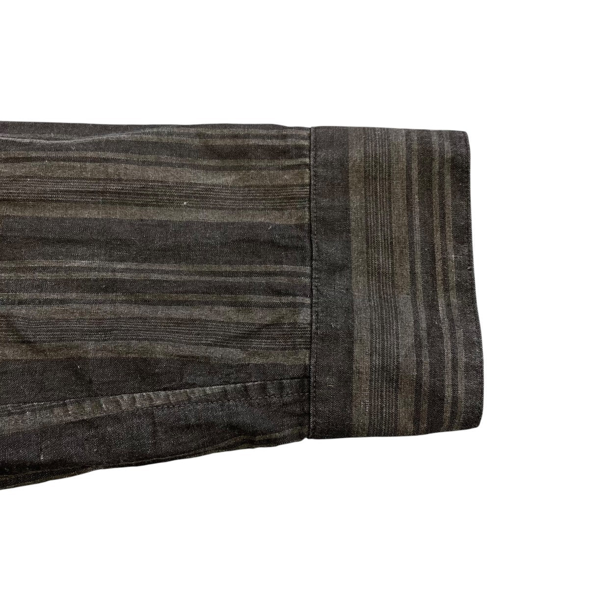 nakedgauge MADRAS STRIPE SHIRT LSストライプシャツN0036 古着・中古-4枚目のアイテム画像
