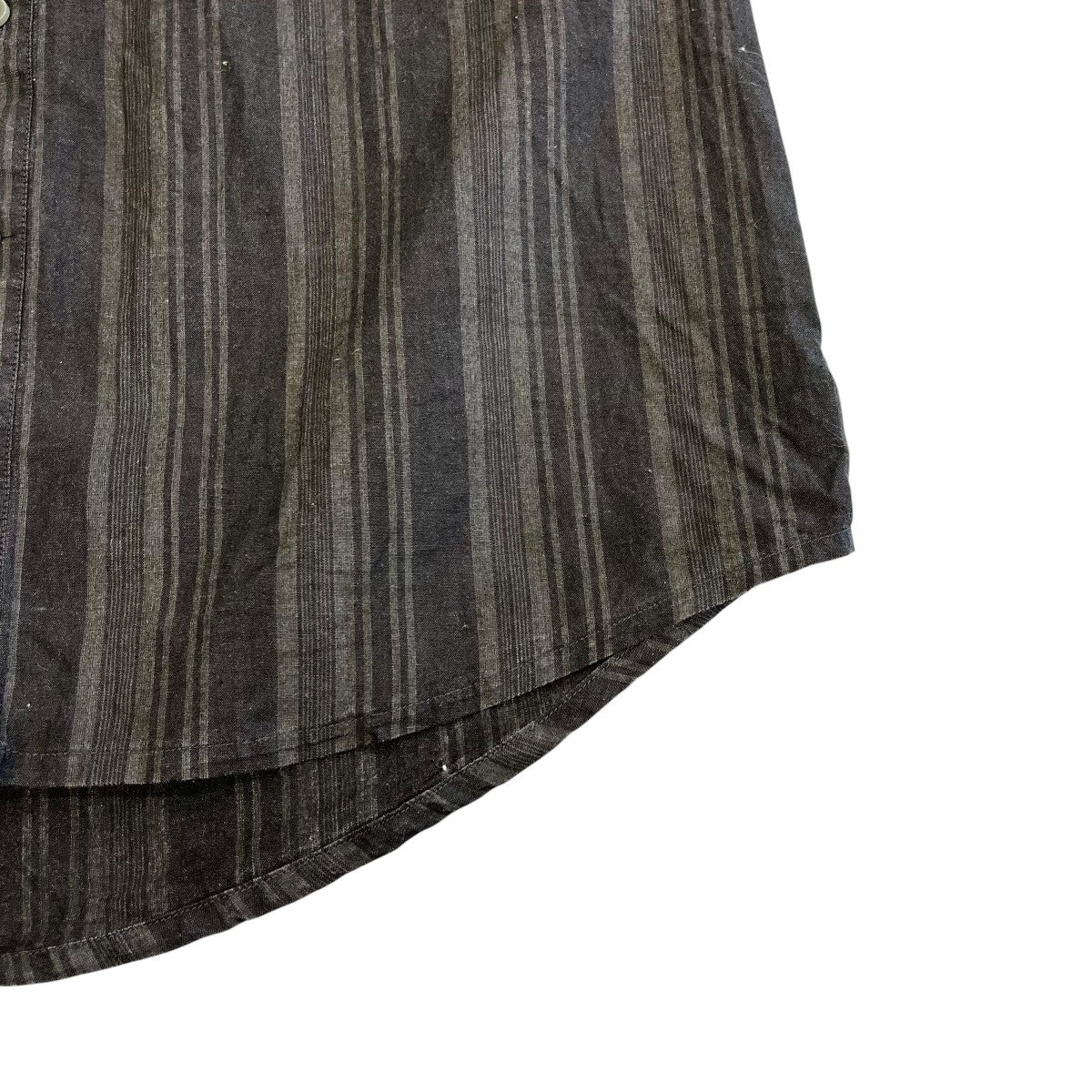 nakedgauge MADRAS STRIPE SHIRT LSストライプシャツN0036 古着・中古-5枚目のアイテム画像