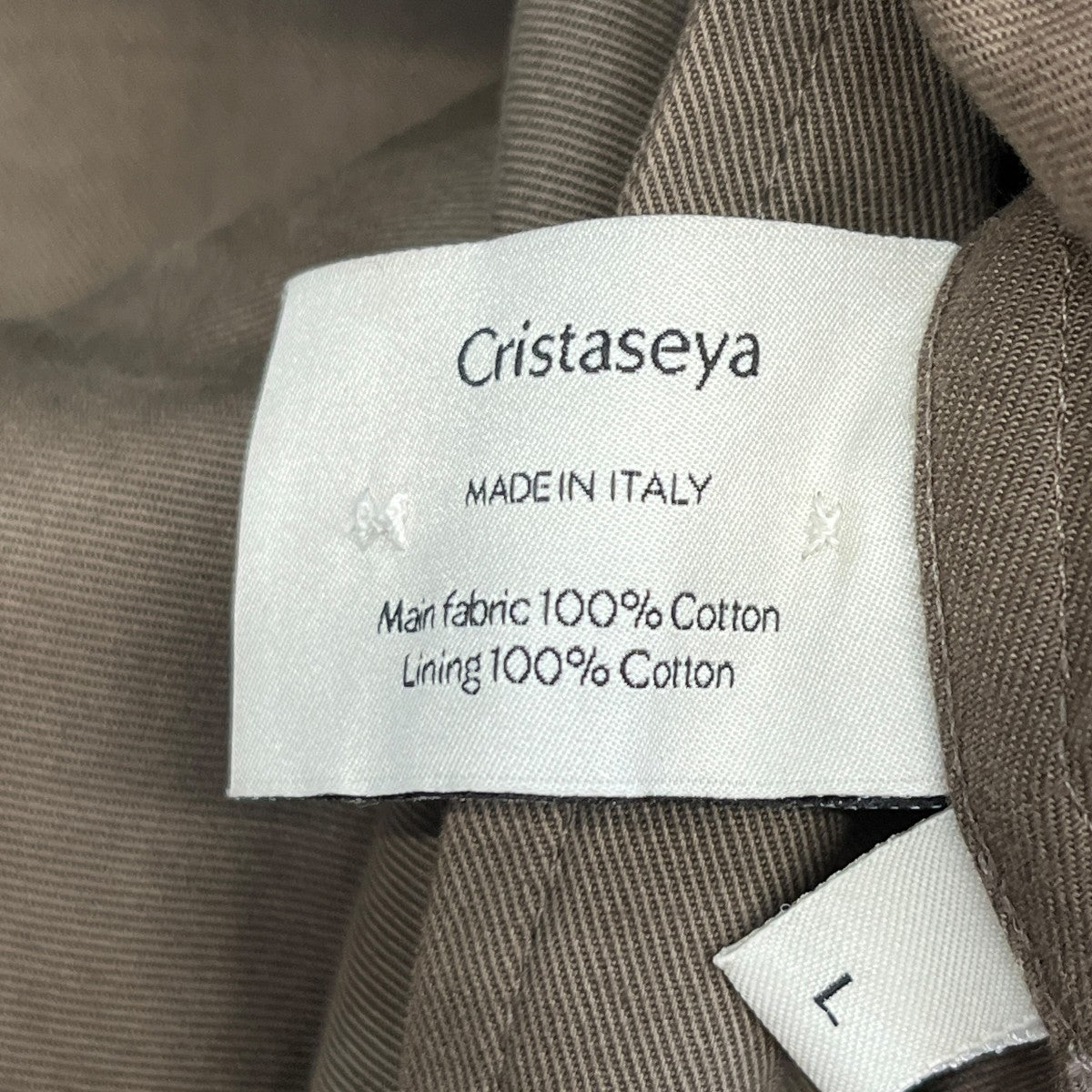 Cristaseya ステンカラーコート 古着・中古-6枚目のアイテム画像