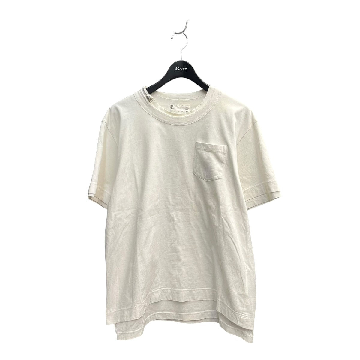 sacai ZIP NECK TEE半袖カットソー20-02245M 古着・中古-1枚目のアイテム画像
