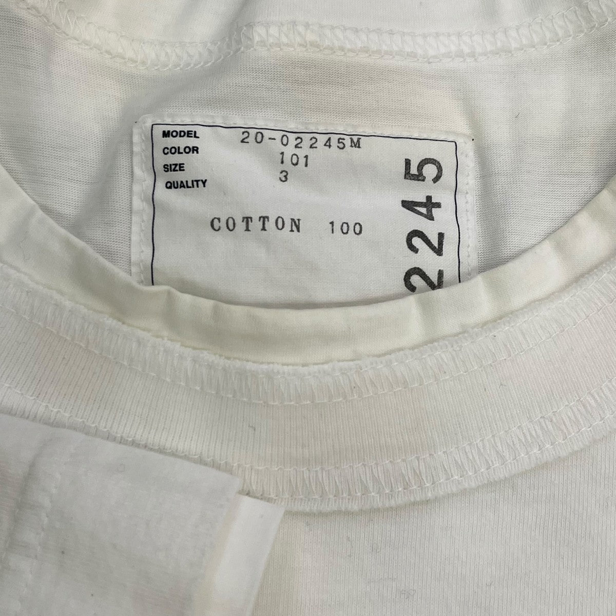 sacai ZIP NECK TEE半袖カットソー20-02245M 古着・中古-6枚目のアイテム画像