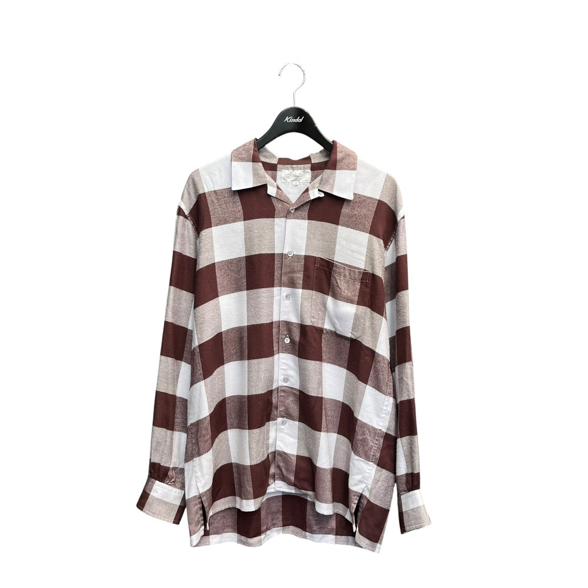 26SSsummer modal check open collar shirtチェックシャツ26050684000010
