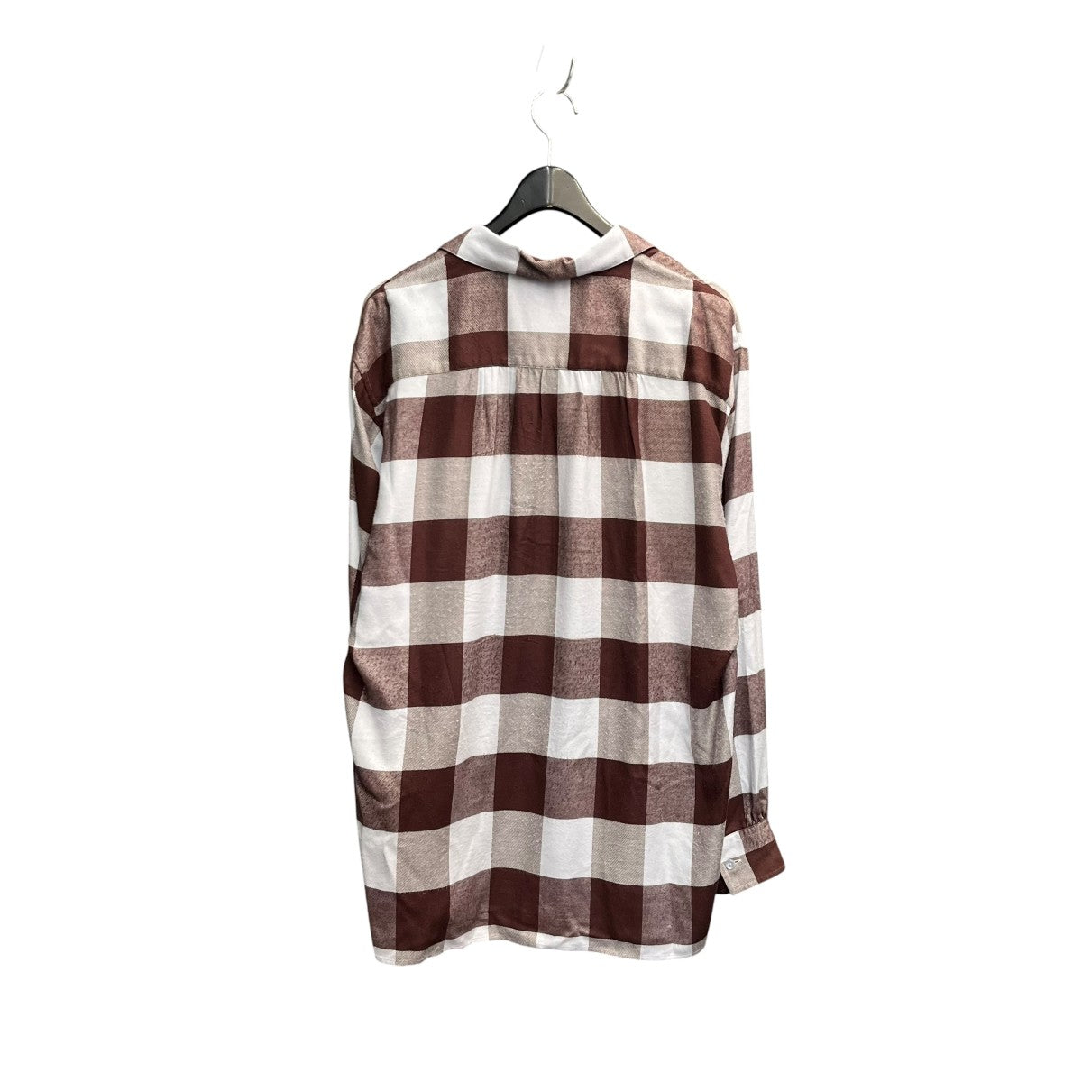 26SSsummer modal check open collar shirtチェックシャツ26050684000010