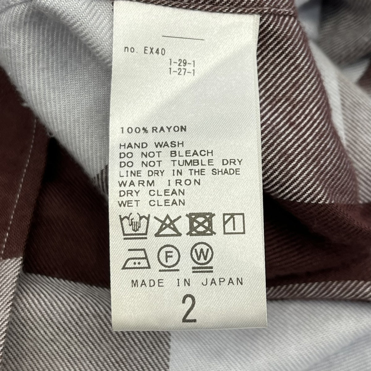 26SSsummer modal check open collar shirtチェックシャツ26050684000010