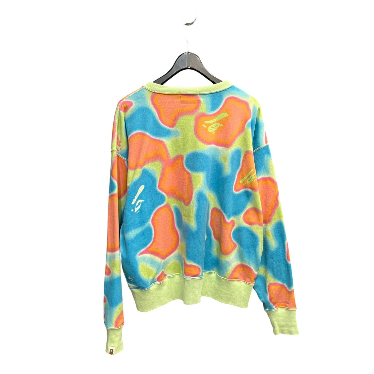 A BATHING APE LIQUID CAMO CREWNECKスウェット001SWK302001L 古着・中古-2枚目のアイテム画像
