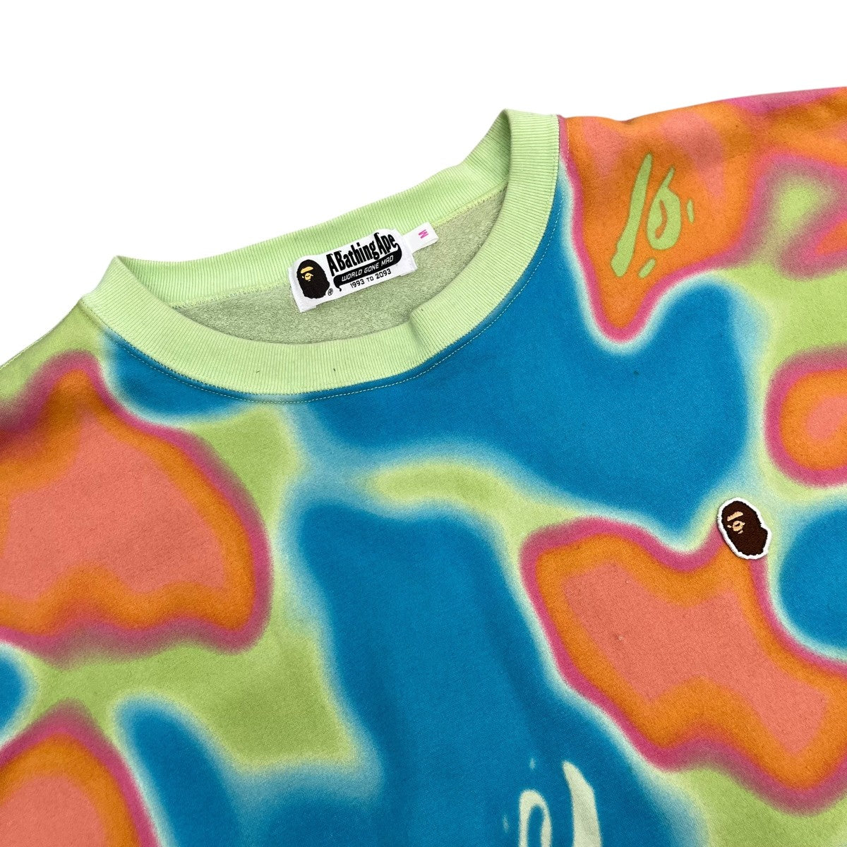 A BATHING APE LIQUID CAMO CREWNECKスウェット001SWK302001L 古着・中古-3枚目のアイテム画像