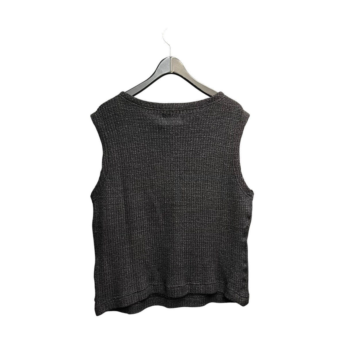 ENSOU Boat neck sleevelessニットベスト 古着・中古-2枚目のアイテム画像