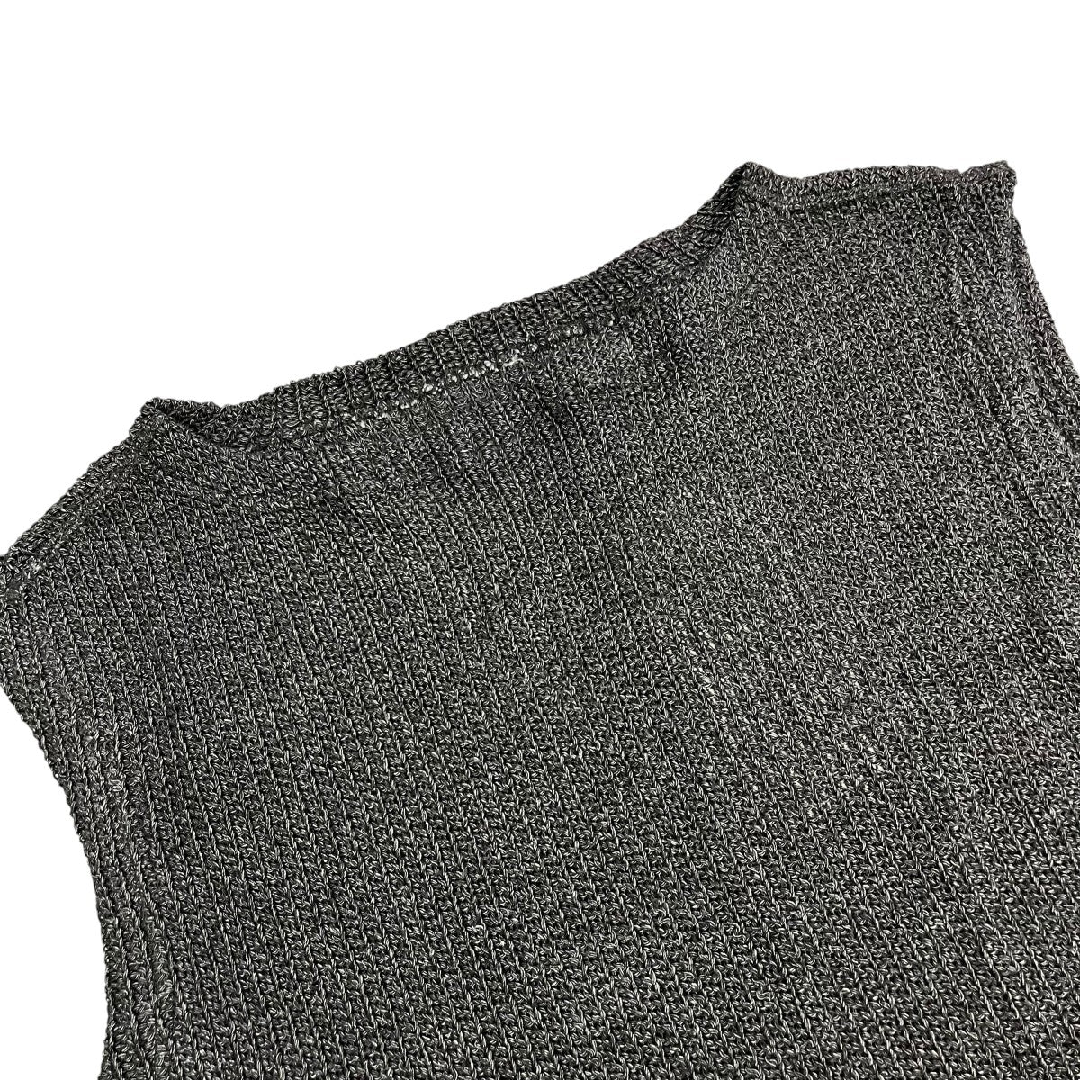 ENSOU Boat neck sleevelessニットベスト 古着・中古-3枚目のアイテム画像