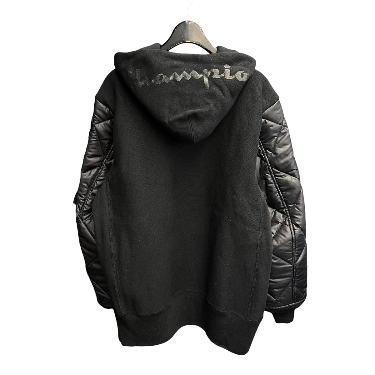 JUNYA WATANABE MAN×Champion 23AWChampionスウェットカスタマイズ×エステルリップストップキルティングWL-T905 古着・中古-2枚目のアイテム画像