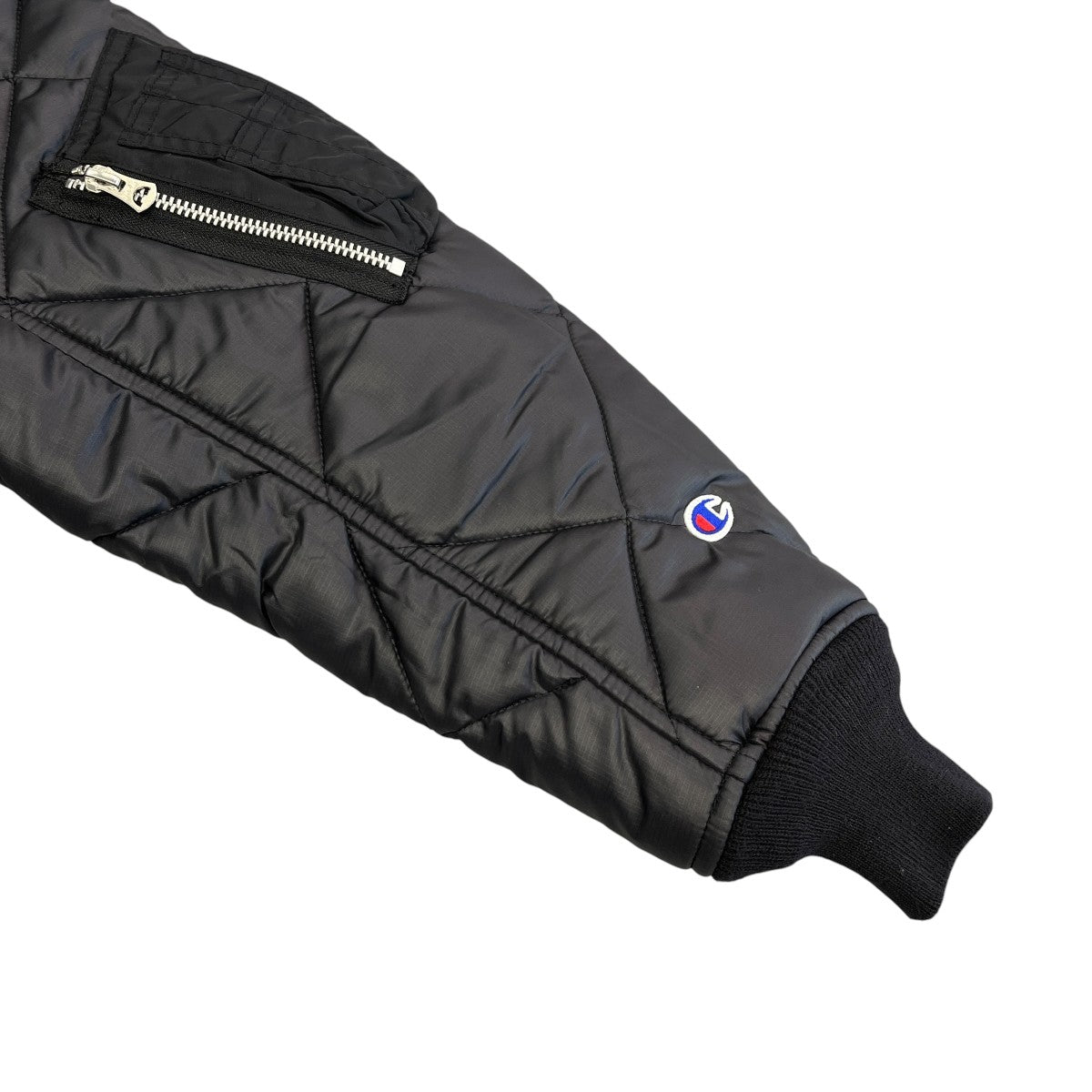 JUNYA WATANABE MAN×Champion 23AWChampionスウェットカスタマイズ×エステルリップストップキルティングWL-T905 古着・中古-4枚目のアイテム画像