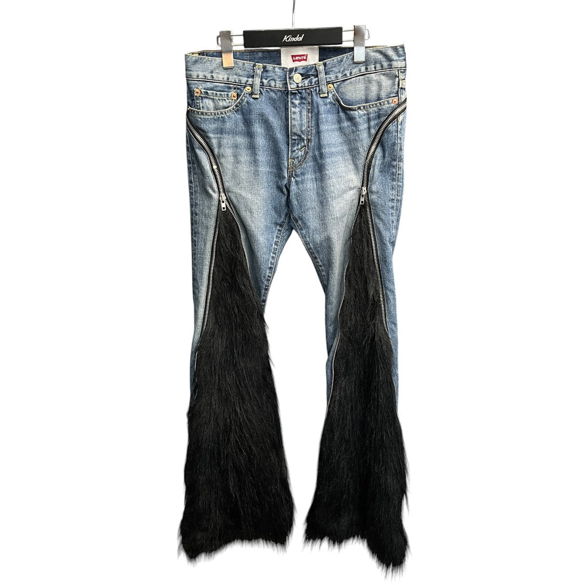 LEVI’S×JUNYA WATANABE CDG 25AWフェイクファー切替デニムパンツJP-T201 古着・中古-1枚目のアイテム画像