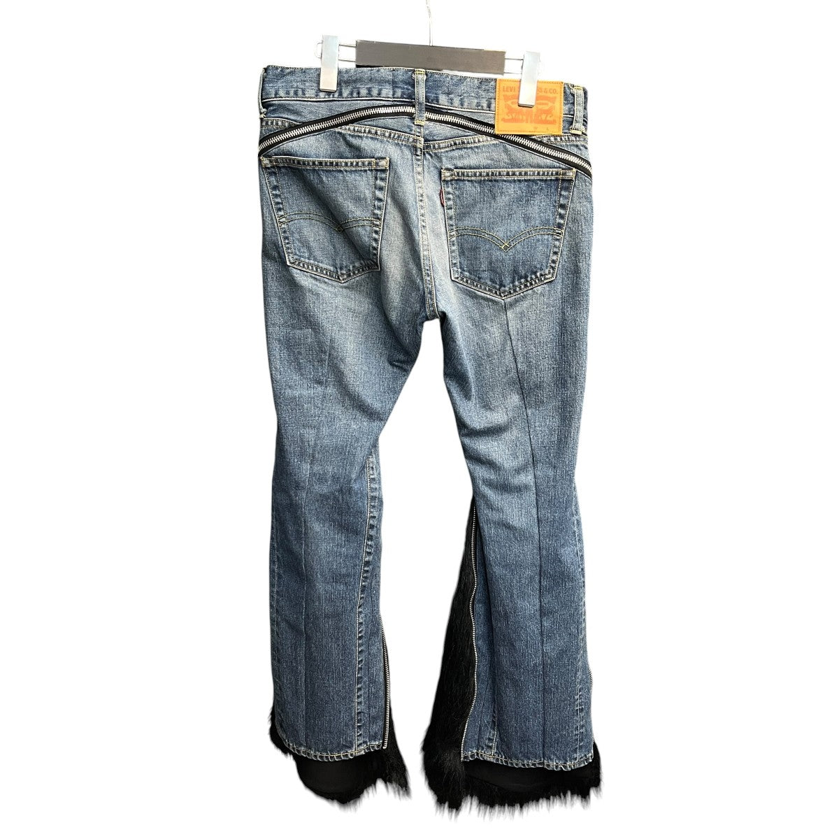 LEVI’S×JUNYA WATANABE CDG 25AWフェイクファー切替デニムパンツJP-T201 古着・中古-2枚目のアイテム画像