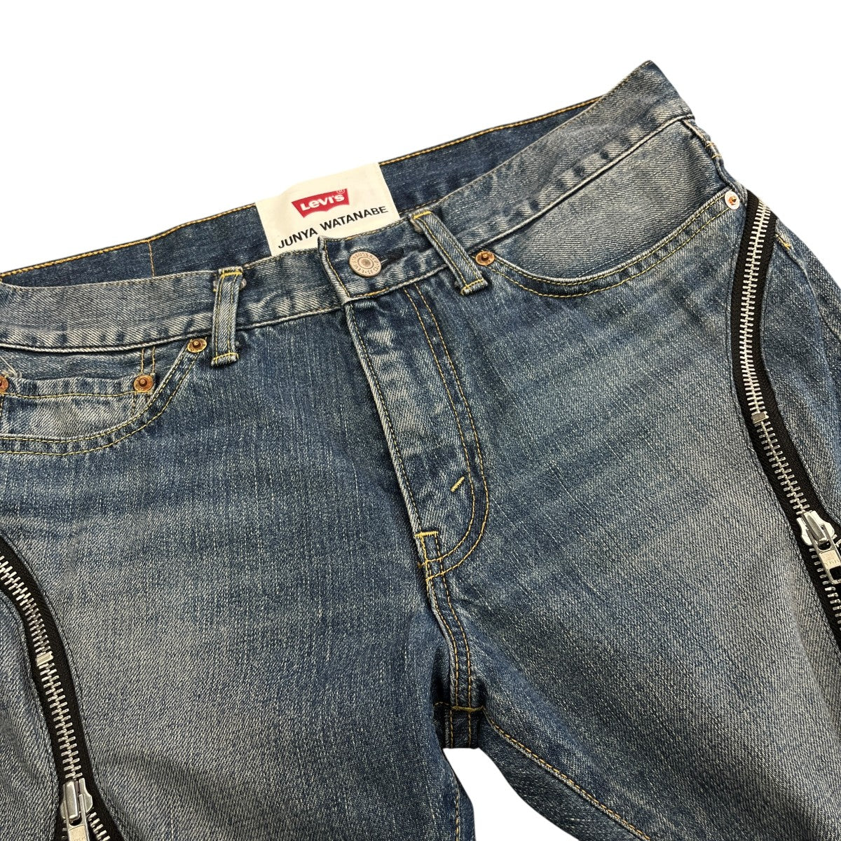 LEVI’S×JUNYA WATANABE CDG 25AWフェイクファー切替デニムパンツJP-T201 古着・中古-3枚目のアイテム画像