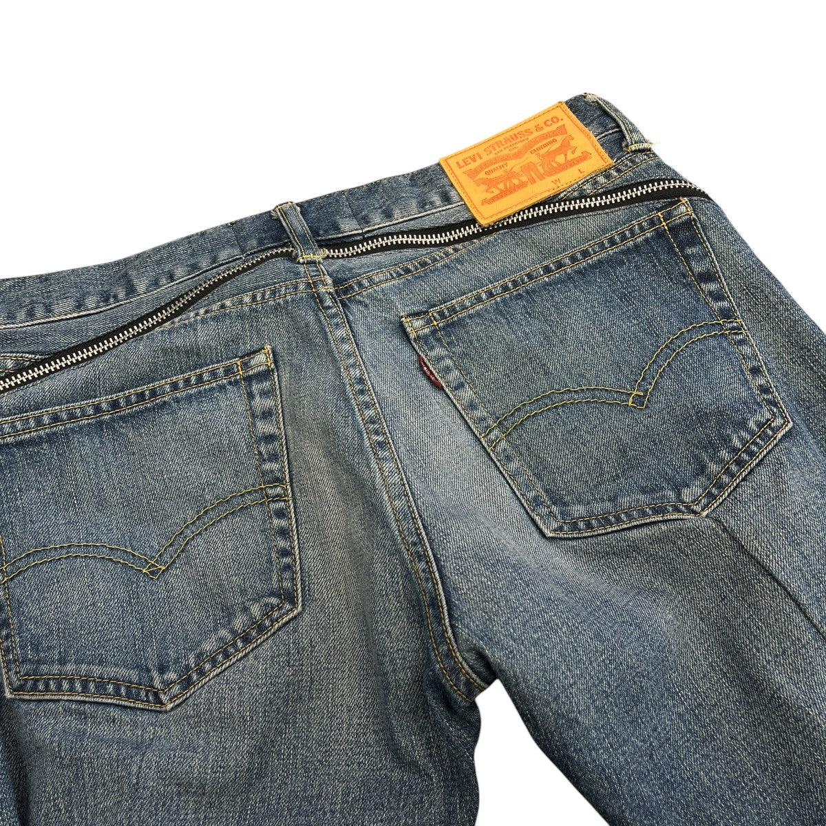 LEVI’S×JUNYA WATANABE CDG 25AWフェイクファー切替デニムパンツJP-T201 古着・中古-4枚目のアイテム画像