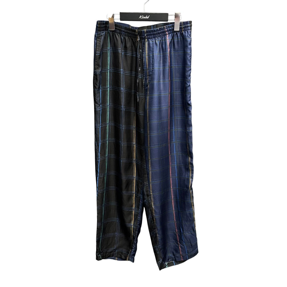 EASY PANT CHECKMATE MIXシルクイージーパンツ200-060-10