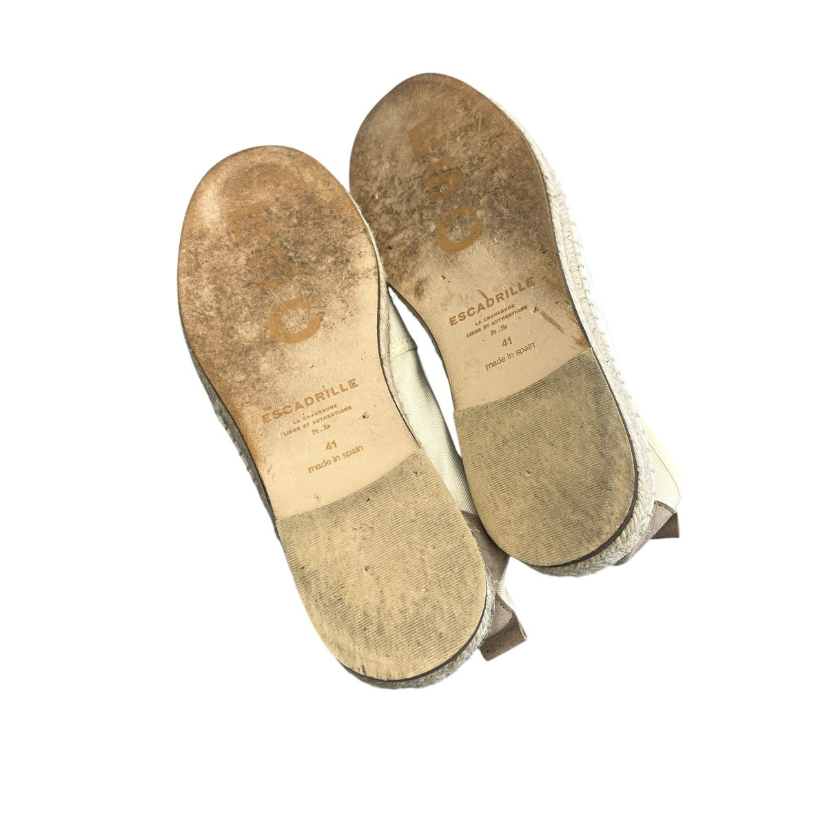 ESPADRILLE BLANC CASSEエスパドリーユ