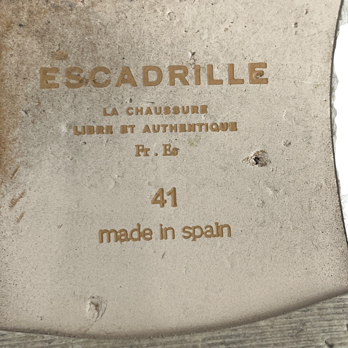 ESPADRILLE BLANC CASSEエスパドリーユ