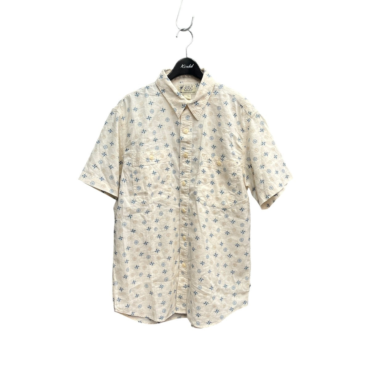 26SSNautical-Print Linen-Cotton Workshirt半袖シャツ782P05371001