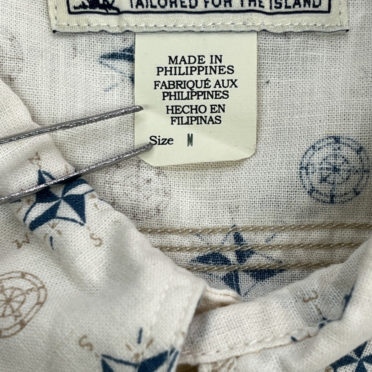 26SSNautical-Print Linen-Cotton Workshirt半袖シャツ782P05371001