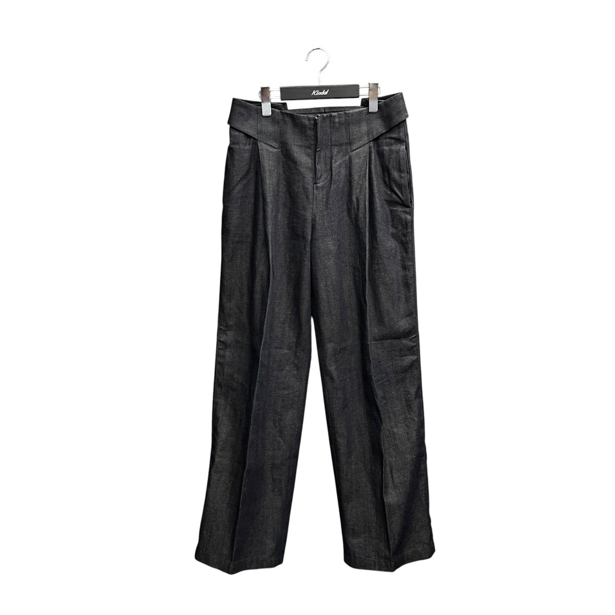 パンツ BIBLIOTHERK LOOSE DRESS TROUSERS Black BIBLIOTHERK(ビブリオテーク) LOOSE DRESS TROUSERSデニムパンツ