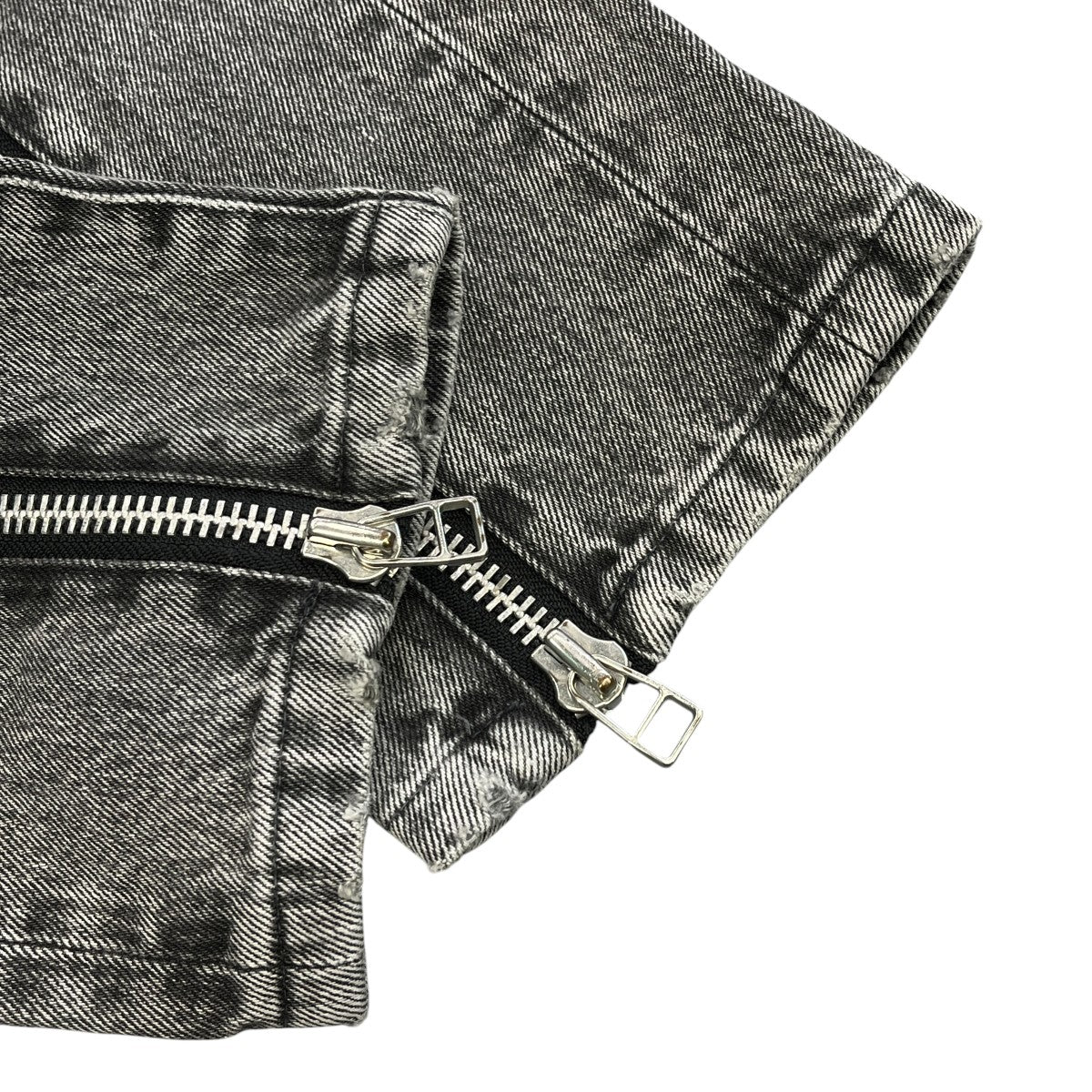 WASHED DENIM ZIPPED JEANSデニムパンツ2A026-0319-59