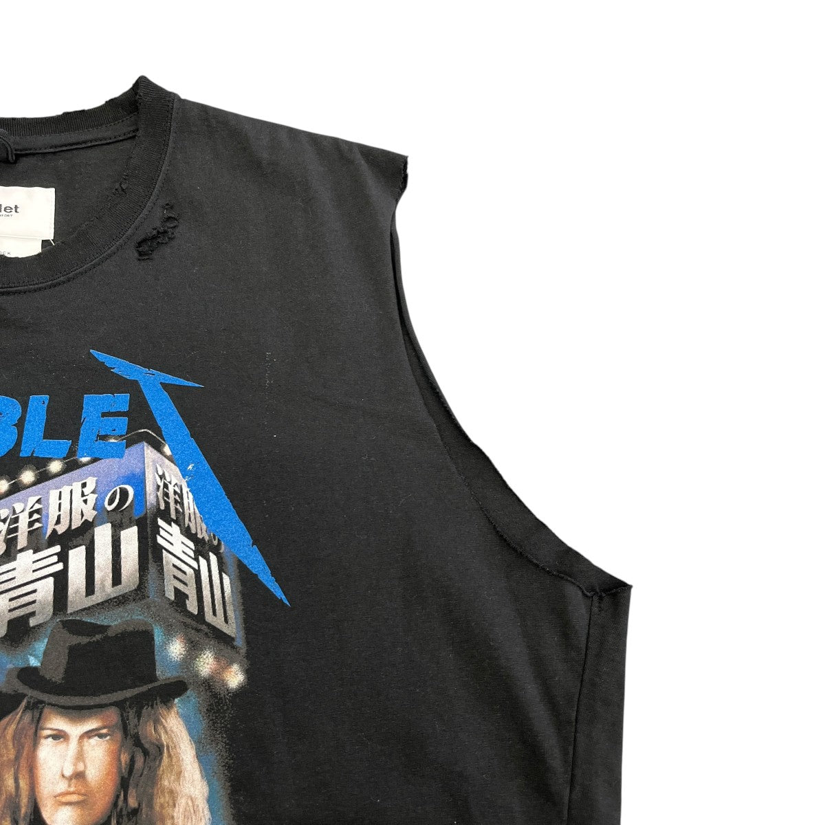 22SSAOYAMA ROCK NO SLEEVE T-SHIRTノースリーブTシャツ22SS73CS225