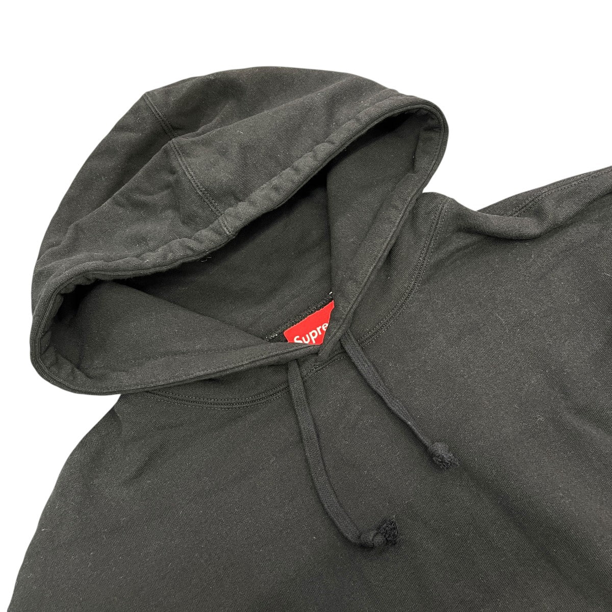 Satin Applique Hooded Sweatshirtプルオーバーパーカー