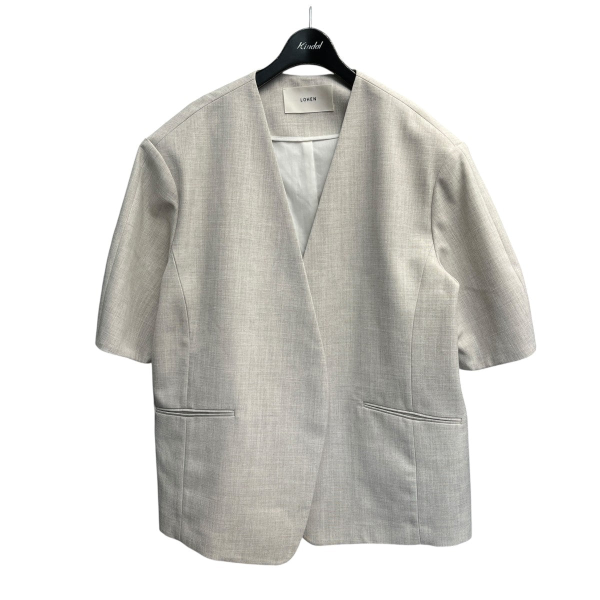 26SSHALF SLEEV JACKETノーカラージャケットLH26SS-JK004