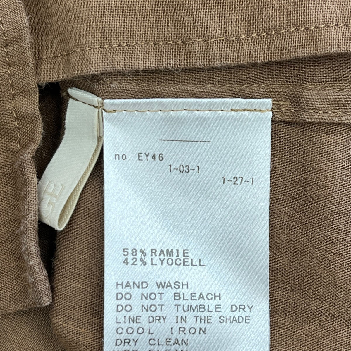 25SSRAMIE LYOCELL CROPPED シャツリネンシャツ25050922845020