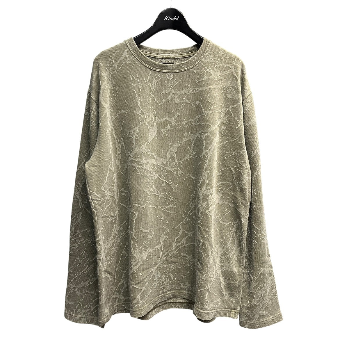 BEAMS リラックスフィット スプラッシュジャカード ロングスリーブ Tシャツロングスリーブカットソー11-14-0529-147 古着・中古-1枚目のアイテム画像