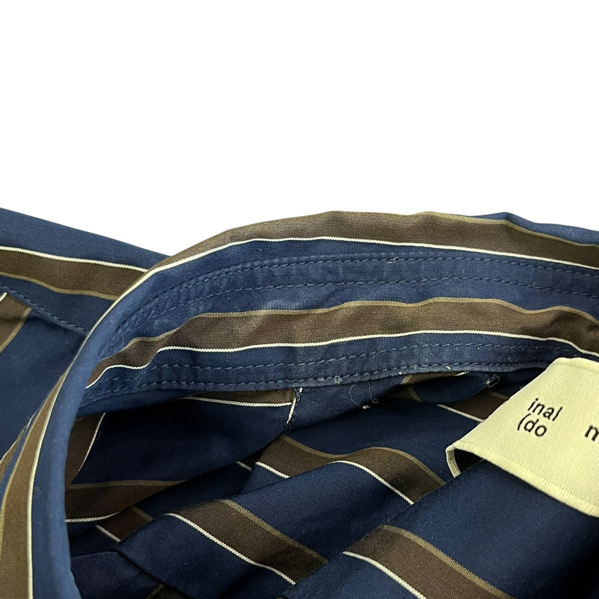 DOUBLE BUTTON SHIRTストライプシャツBAL-2139